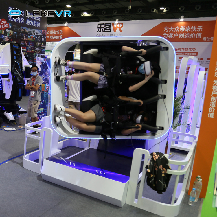 LEKE VR Center 2 Sitz 360 Kinostuhl Virtual Reality Business 9D Roller Coaster Simulator Stuhl