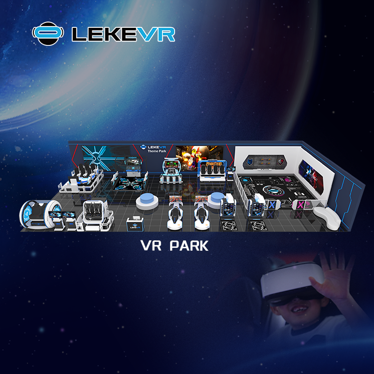 LEKE VR Anbieter von Virtual-Reality-Maschinen für Kindervergnügungsparks VR Lösungsunternehmen VR Game Center 9d-Simulator-Themenpark