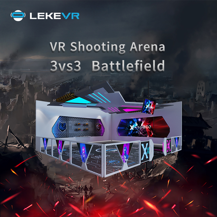 LEKE VR X-Space Virtual-Reality-Plattform VR Free Roam Zombie Game Arena Escape Room Vr 9d Simulator